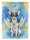 Rat Terrier My Angel Garden Flag Mailbox Decorative Yard Banner Outside Patio Artwork for Flower Beds, Garden Size, Multicolor