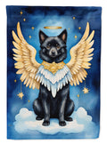 Schipperke My Angel Garden Flag Mailbox Decorative Yard Banner Outside Patio Artwork for Flower Beds, Garden Size, Multicolor