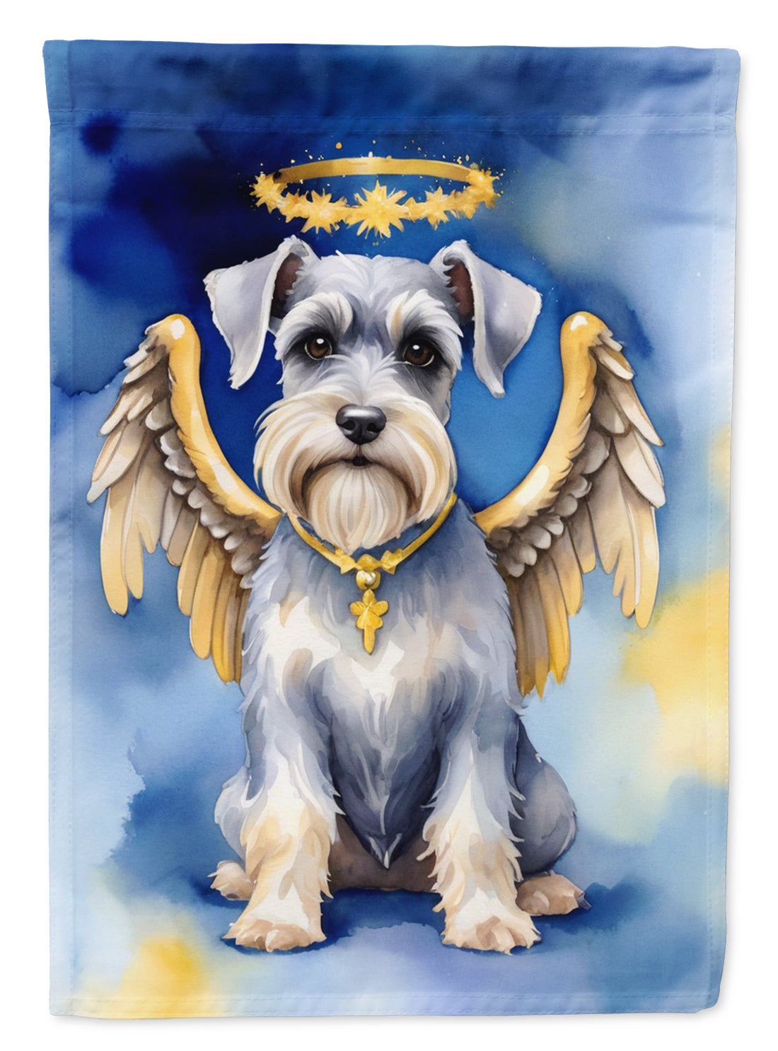 Schnauzer My Angel Garden Flag Mailbox Decorative Yard Banner Outside Patio Artwork for Flower Beds, Garden Size, Multicolor
