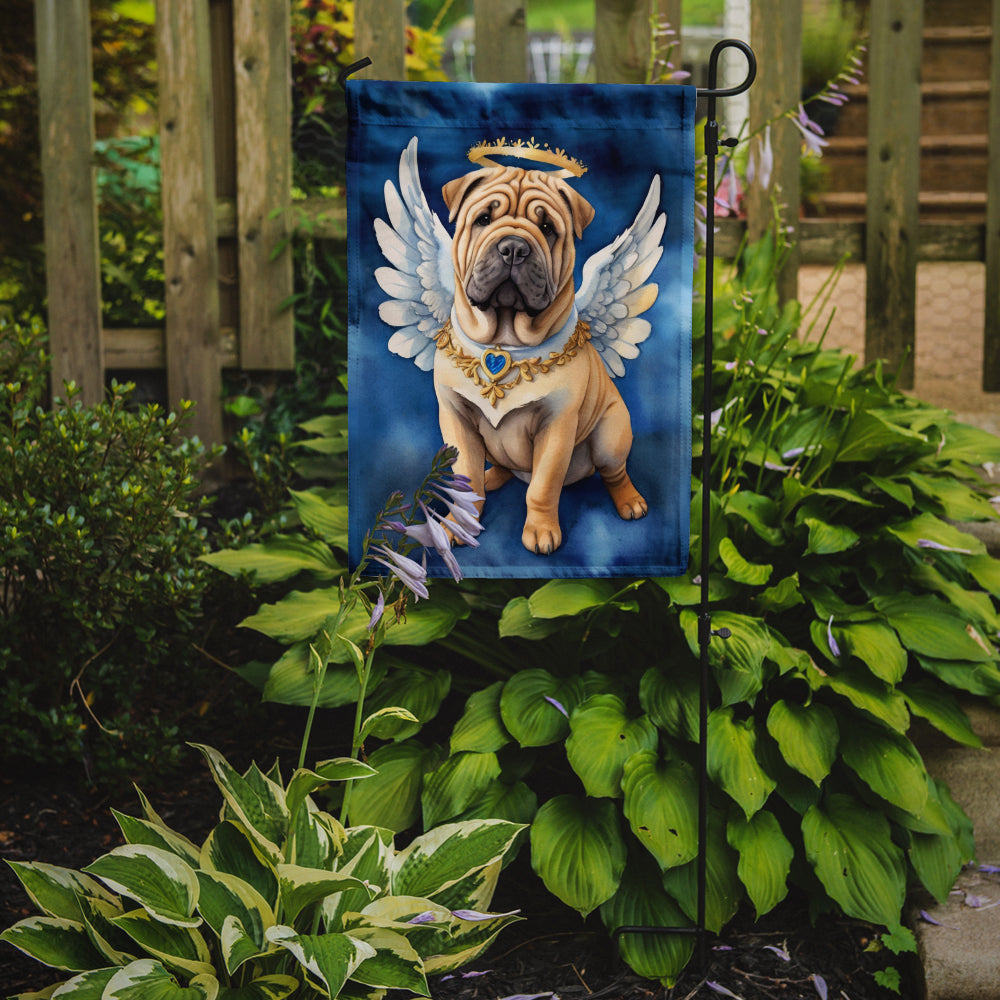 Shar Pei My Angel Garden Flag Mailbox Decorative Yard Banner Outside Patio Artwork for Flower Beds, Garden Size, Multicolor