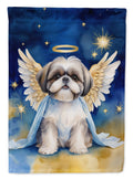 Shih Tzu My Angel House Flag 28x40 Porch Sleeve Pole Decorative Outside Yard Banner Artwork Wall Hanging, Polyester