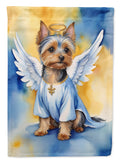 Silky Terrier My Angel House Flag 28x40 Porch Sleeve Pole Decorative Outside Yard Banner Artwork Wall Hanging, Polyester
