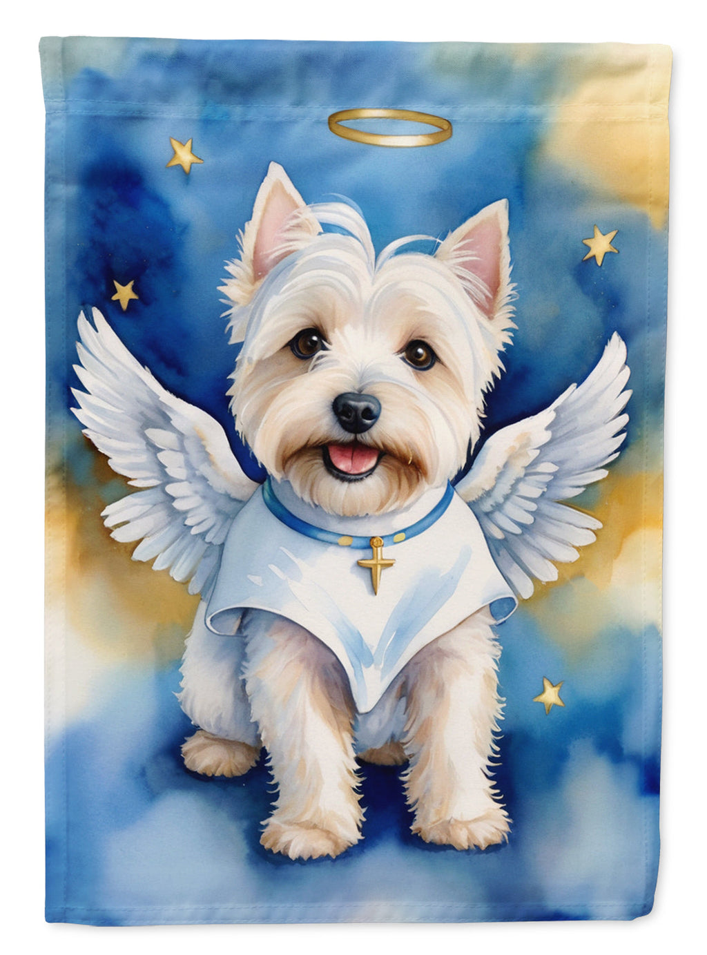 Westie My Angel Garden Flag Mailbox Decorative Yard Banner Outside Patio Artwork for Flower Beds, Garden Size, Multicolor