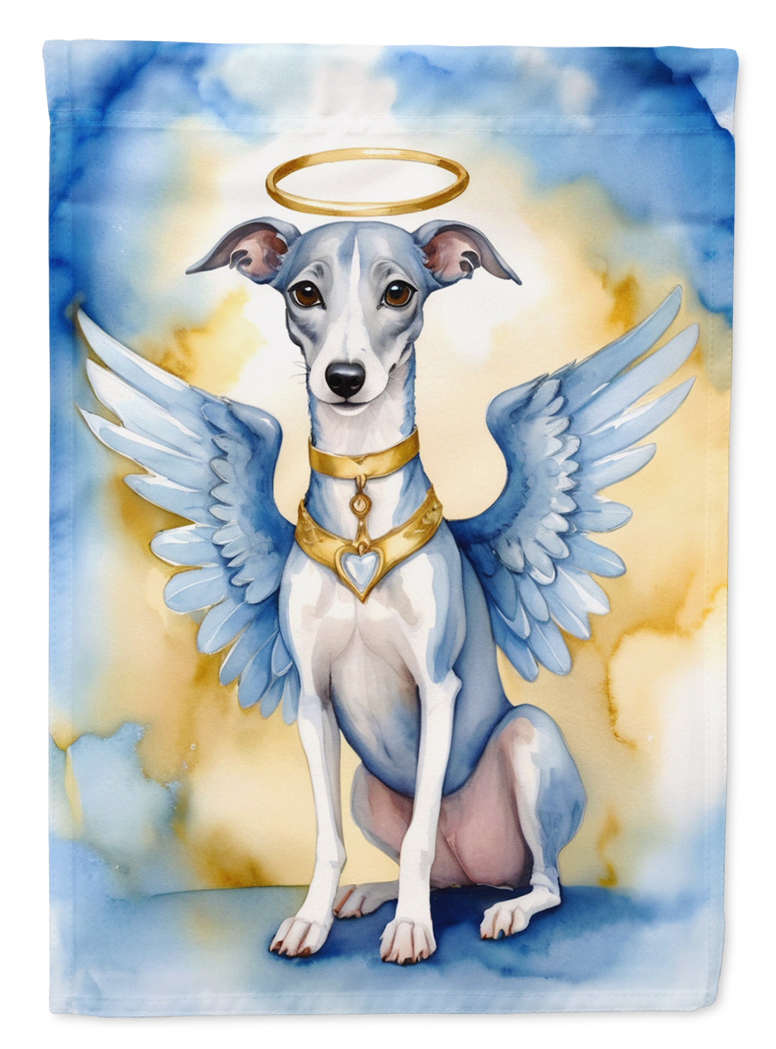 Whippet My Angel Garden Flag Mailbox Decorative Yard Banner Outside Patio Artwork for Flower Beds, Garden Size, Multicolor