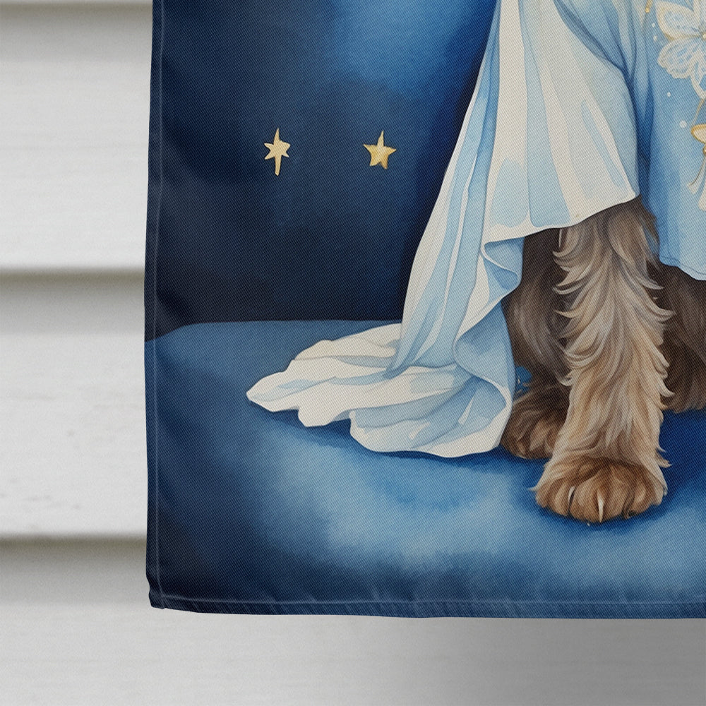 Wirehaired Pointing Griffon My Angel House Flag 28x40 Porch Sleeve Pole Decorative Outside Yard Banner Artwork Wall Hanging, Polyester