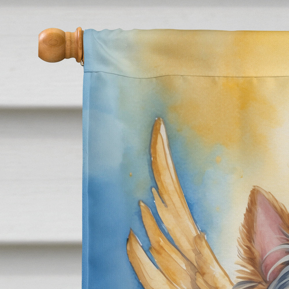 Yorkshire Terrier My Angel House Flag 28x40 Porch Sleeve Pole Decorative Outside Yard Banner Artwork Wall Hanging, Polyester