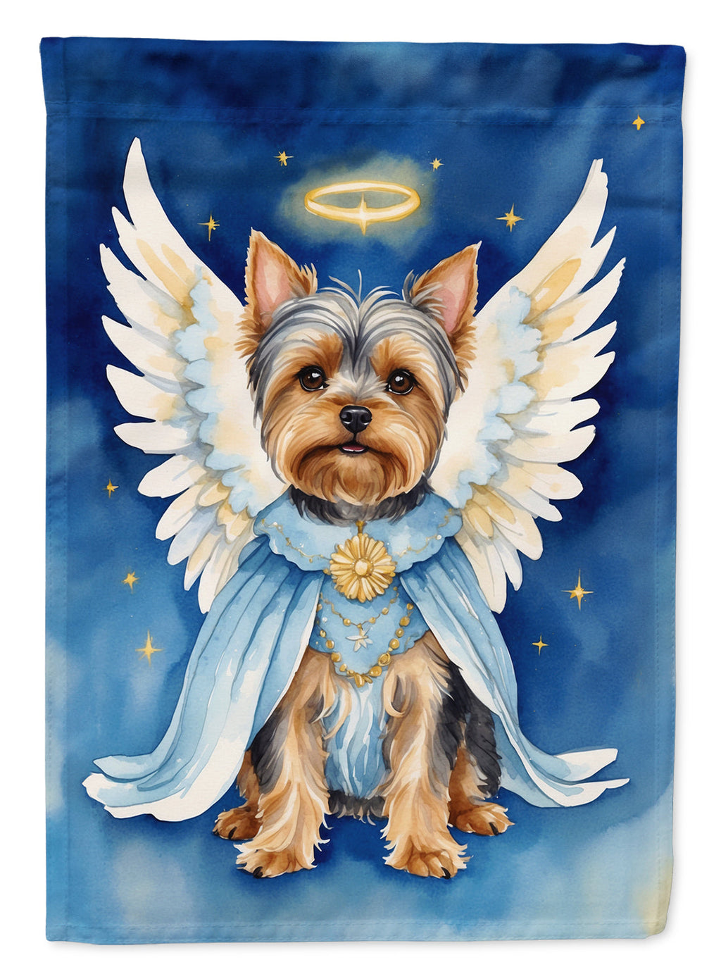 Yorkshire Terrier My Angel House Flag 28x40 Porch Sleeve Pole Decorative Outside Yard Banner Artwork Wall Hanging, Polyester