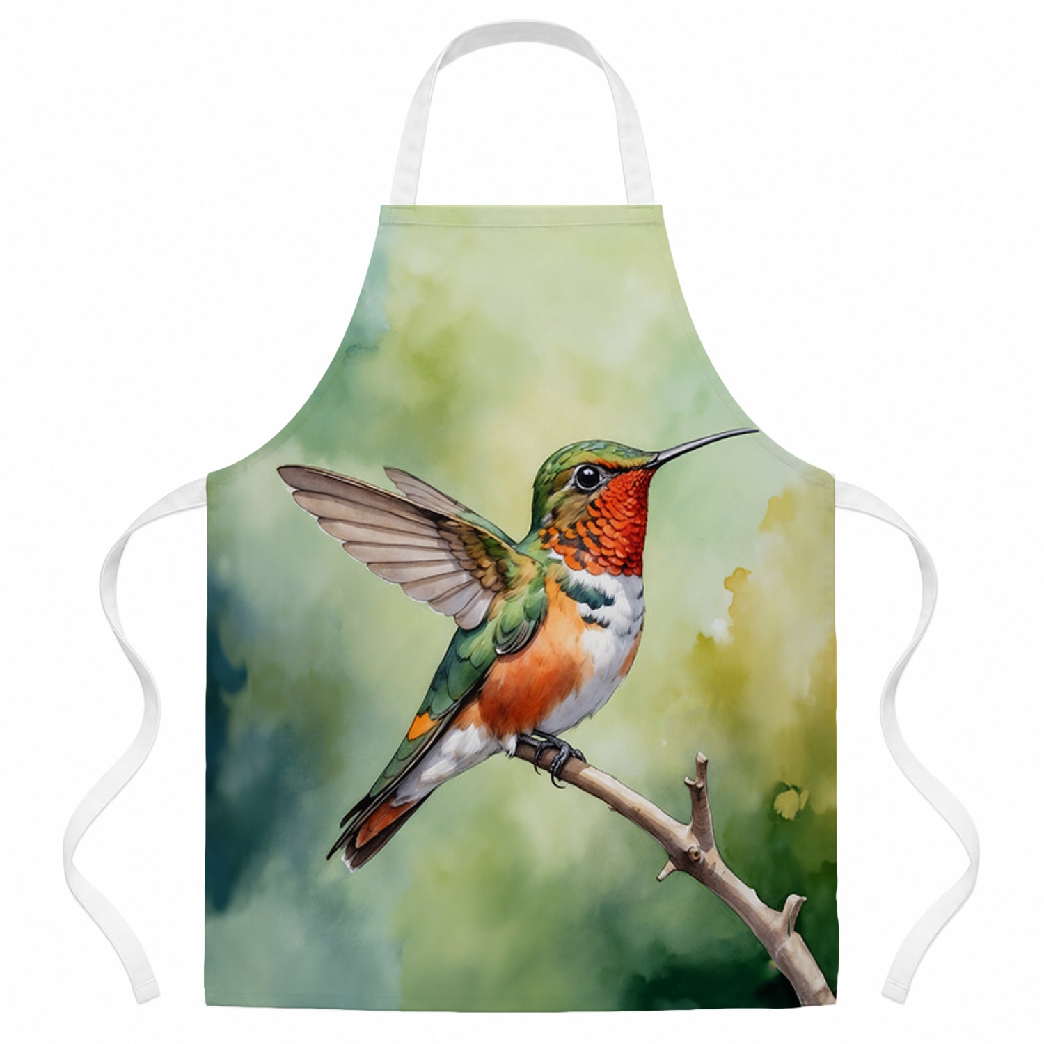 Allens Hummingbird Apron Cooking Kitchen Server Baking Crafts Gardening for Adult Women Men, Unisex, Large, Multicolor