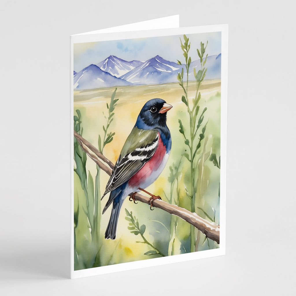 Colorado Lark Bunting Greeting Cards Pack of 8 Blank Cards with Envelopes Whimsical A7 Size 5x7