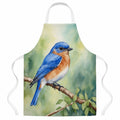 New York Eastern Bluebird Apron Cooking Kitchen Server Baking Crafts Gardening for Adult Women Men, Unisex, Large, Multicolor