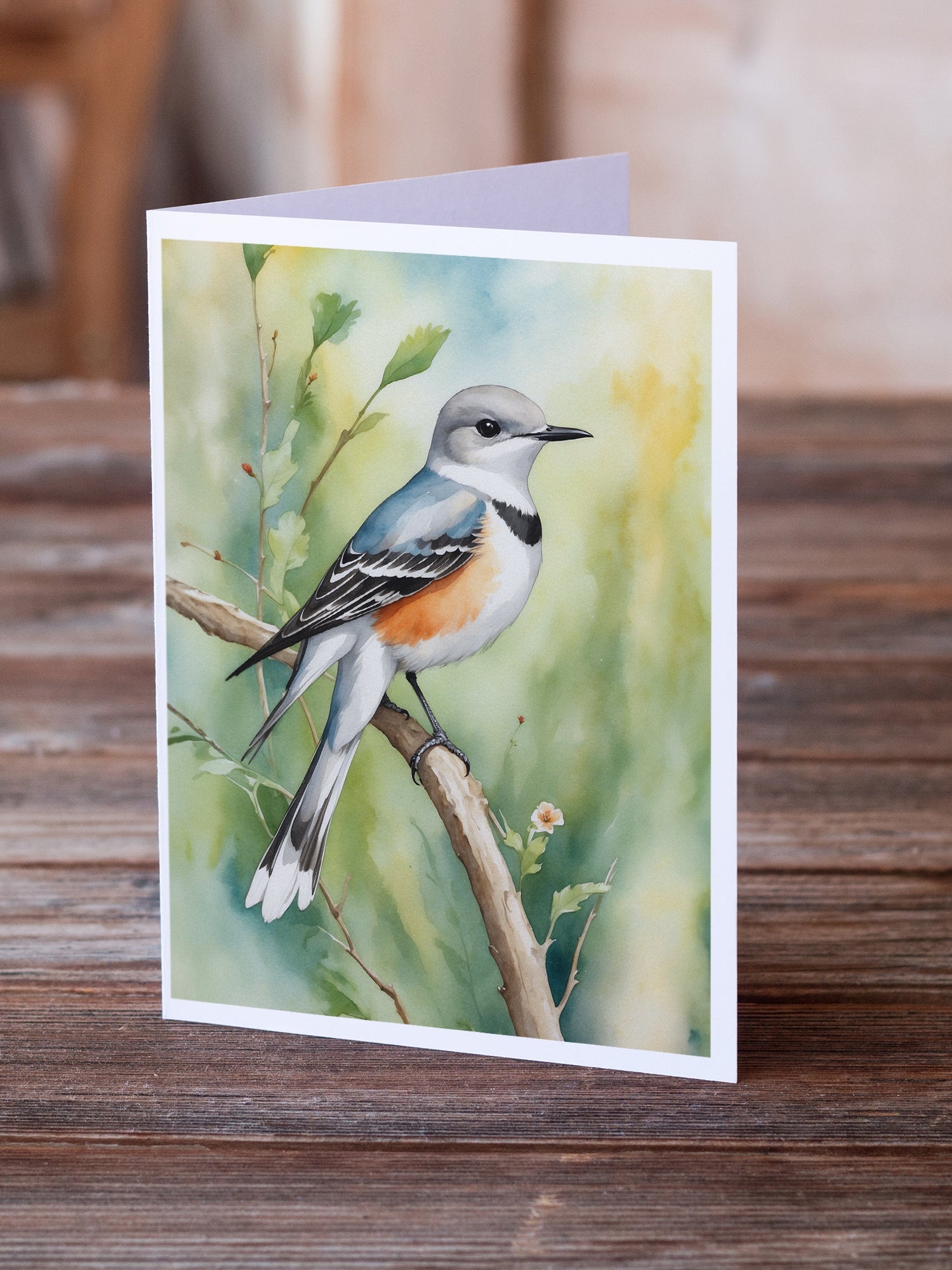 Oklahoma Scissortailed Flycatcher Greeting Cards Pack of 8 Blank Cards with Envelopes Whimsical A7 Size 5x7