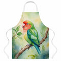 Peachfaced Lovebird Apron Cooking Kitchen Server Baking Crafts Gardening for Adult Women Men, Unisex, Large, Multicolor