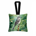 Tennessee Northern Mockingbird Hanging Square Fabric Ornament 3.5 × 3.5 Decorative Door-Knob & Tree Hanger, Soft Fabric