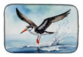 Black Skimmer Dish Drying Mat Absorbent Dish Drying Mat Pad for Kitchen Counter Dish Drainer Mat for Countertop, 14 x 21", Multicolor