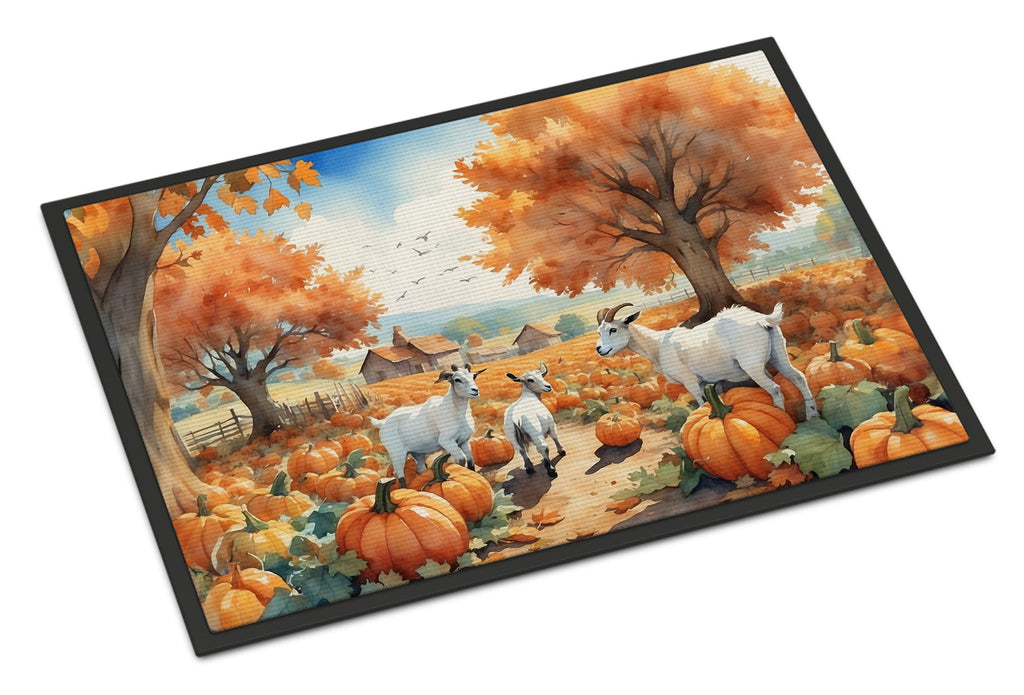 Autumn Goats Doormat Indoor Outdoor 18H X 27W Front Door Mat Rugs for Entryway, Non Slip Washable