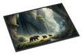 Cave Bears Doormat Indoor Outdoor 18H X 27W Front Door Mat Rugs for Entryway, Non Slip Washable