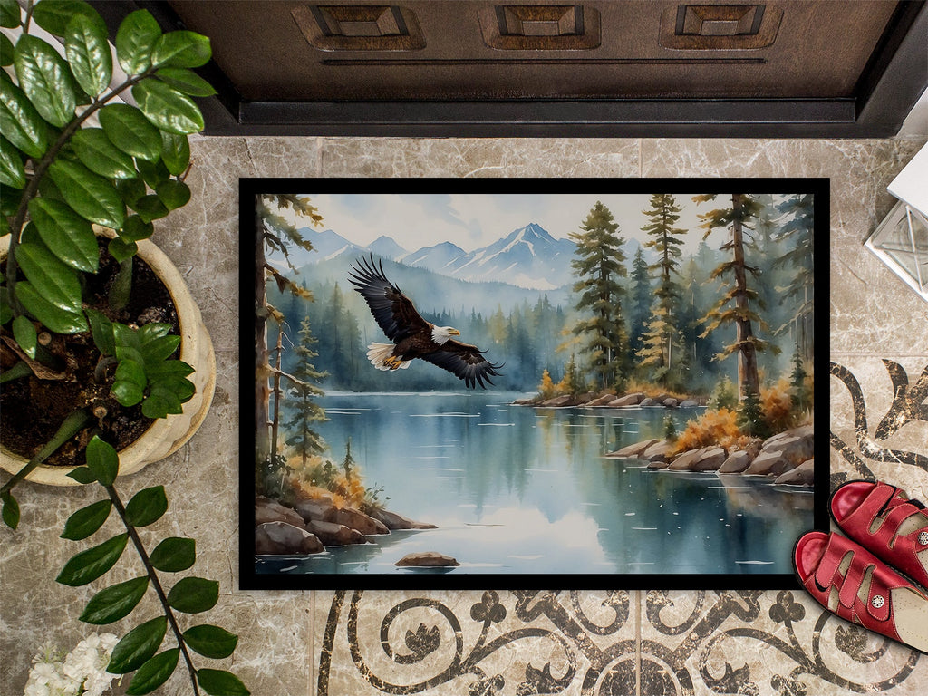 Eagle in Flight Doormat Indoor Outdoor 18H X 27W Front Door Mat Rugs for Entryway, Non Slip Washable
