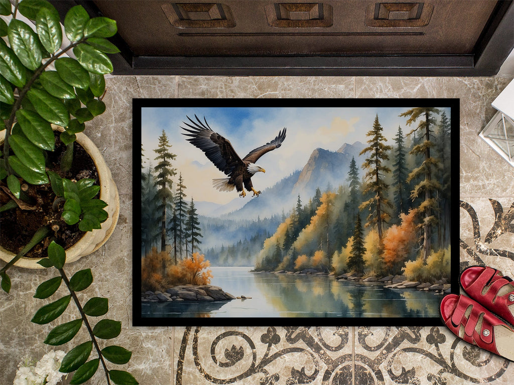 Eagle in Flight Doormat Indoor Outdoor 24H X 36W Front Door Mat Rugs for Entryway, Non Slip Washable Low Pile,