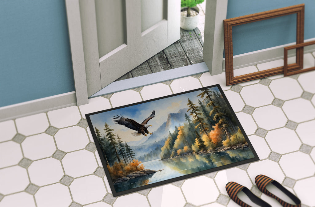 Eagle in Flight Doormat Indoor Outdoor 18H X 27W Front Door Mat Rugs for Entryway, Non Slip Washable