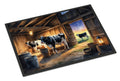 Cows Evening Milking Time Doormat Indoor Outdoor 24H X 36W Front Door Mat Rugs for Entryway, Non Slip Washable Low Pile,