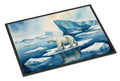 Polar Bear on the Ice Doormat Indoor Outdoor 18H X 27W Front Door Mat Rugs for Entryway, Non Slip Washable