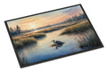 Wetland Wonders Blue Heron Doormat Indoor Outdoor 18H X 27W Front Door Mat Rugs for Entryway, Non Slip Washable