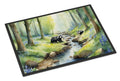 Woodland Spring Badgers Doormat Indoor Outdoor 24H X 36W Front Door Mat Rugs for Entryway, Non Slip Washable Low Pile,