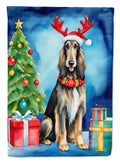 Afghan Hound Christmas Reindeer House Flag 28x40 Porch Sleeve Pole Decorative Outside Yard Banner Artwork Wall Hanging, Polyester