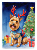 Australian Terrier Christmas Reindeer Garden Flag Mailbox Decorative Yard Banner Outside Patio Artwork for Flower Beds, Garden Size, Multicolor