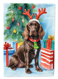 Boykin Spaniel Christmas Reindeer Garden Flag Mailbox Decorative Yard Banner Outside Patio Artwork for Flower Beds, Garden Size, Multicolor