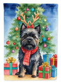 Black Cairn Terrier Christmas Reindeer Garden Flag Mailbox Decorative Yard Banner Outside Patio Artwork for Flower Beds, Garden Size, Multicolor