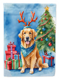 Golden Retriever Christmas Reindeer Garden Flag Mailbox Decorative Yard Banner Outside Patio Artwork for Flower Beds, Garden Size, Multicolor