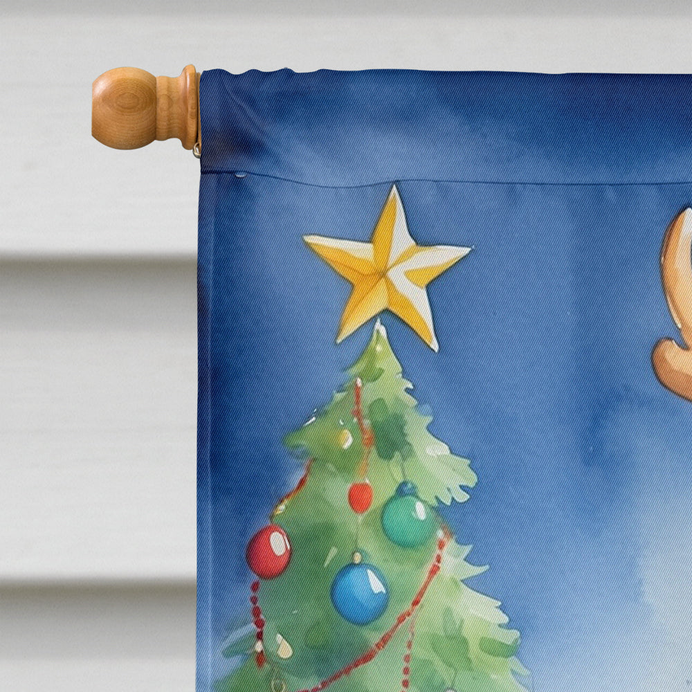 Gordon Setter Christmas Reindeer House Flag 28x40 Porch Sleeve Pole Decorative Outside Yard Banner Artwork Wall Hanging, Polyester