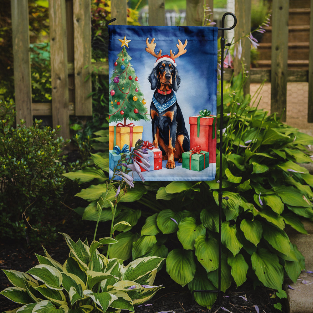 Gordon Setter Christmas Reindeer Garden Flag Mailbox Decorative Yard Banner Outside Patio Artwork for Flower Beds, Garden Size, Multicolor
