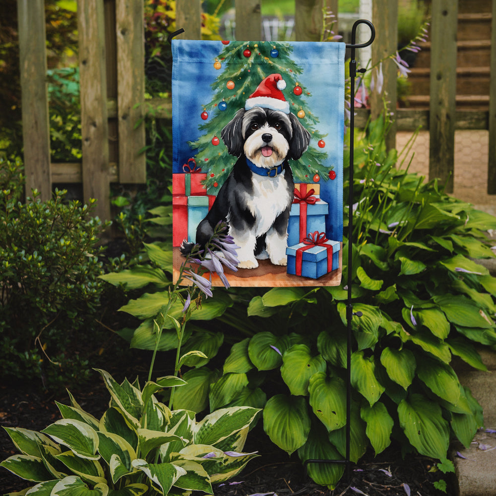 Havanese Christmas Reindeer Garden Flag Mailbox Decorative Yard Banner Outside Patio Artwork for Flower Beds, Garden Size, Multicolor
