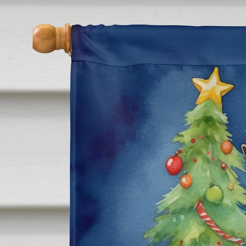 Italian Greyhound Christmas Reindeer House Flag 28x40 Porch Sleeve Pole Decorative Outside Yard Banner Artwork Wall Hanging, Polyester