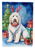 Komondor Christmas Reindeer Garden Flag Mailbox Decorative Yard Banner Outside Patio Artwork for Flower Beds, Garden Size, Multicolor