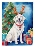 Kuvasz Christmas Reindeer Garden Flag Mailbox Decorative Yard Banner Outside Patio Artwork for Flower Beds, Garden Size, Multicolor