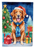 Nova Scotia Duck Tolling Retriever Christmas Reindeer Garden Flag Mailbox Decorative Yard Banner Outside Patio Artwork for Flower Beds, Garden Size, Multicolor