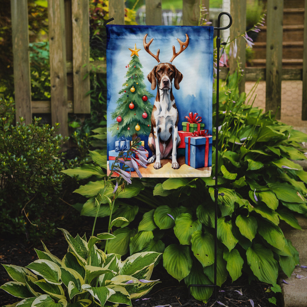 Pointer Christmas Reindeer Garden Flag Mailbox Decorative Yard Banner Outside Patio Artwork for Flower Beds, Garden Size, Multicolor