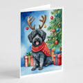 Puli Christmas Reindeer Greeting Cards Pack of 8 Blank Cards with Envelopes Whimsical A7 Size 5x7