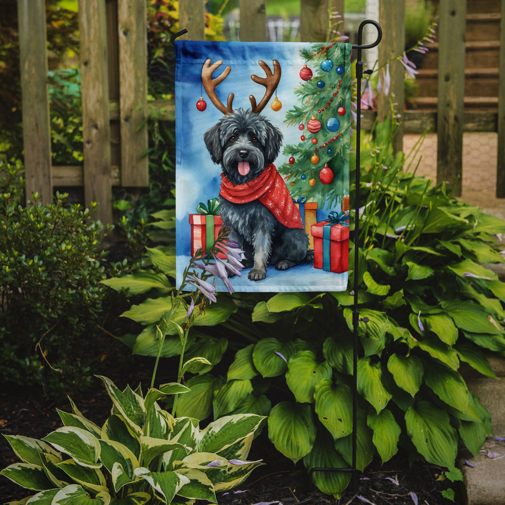 Puli Christmas Reindeer Garden Flag Mailbox Decorative Yard Banner Outside Patio Artwork for Flower Beds, Garden Size, Multicolor