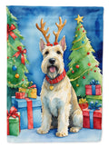 Scottish Terrier Christmas Reindeer Garden Flag Mailbox Decorative Yard Banner Outside Patio Artwork for Flower Beds, Garden Size, Multicolor