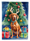Vizsla Christmas Reindeer Garden Flag Mailbox Decorative Yard Banner Outside Patio Artwork for Flower Beds, Garden Size, Multicolor