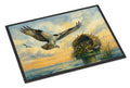 Osprey Nest Coastal Bird Wildlife Ocean Watercolor Doormat Indoor Outdoor 24H X 36W Front Door Mat Rugs for Entryway, Non Slip Washable Low Pile,
