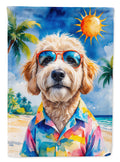 GoldendoodleSummer Beach Time Garden Flag Mailbox Decorative Yard Banner Outside Patio Artwork for Flower Beds, Garden Size, Multicolor