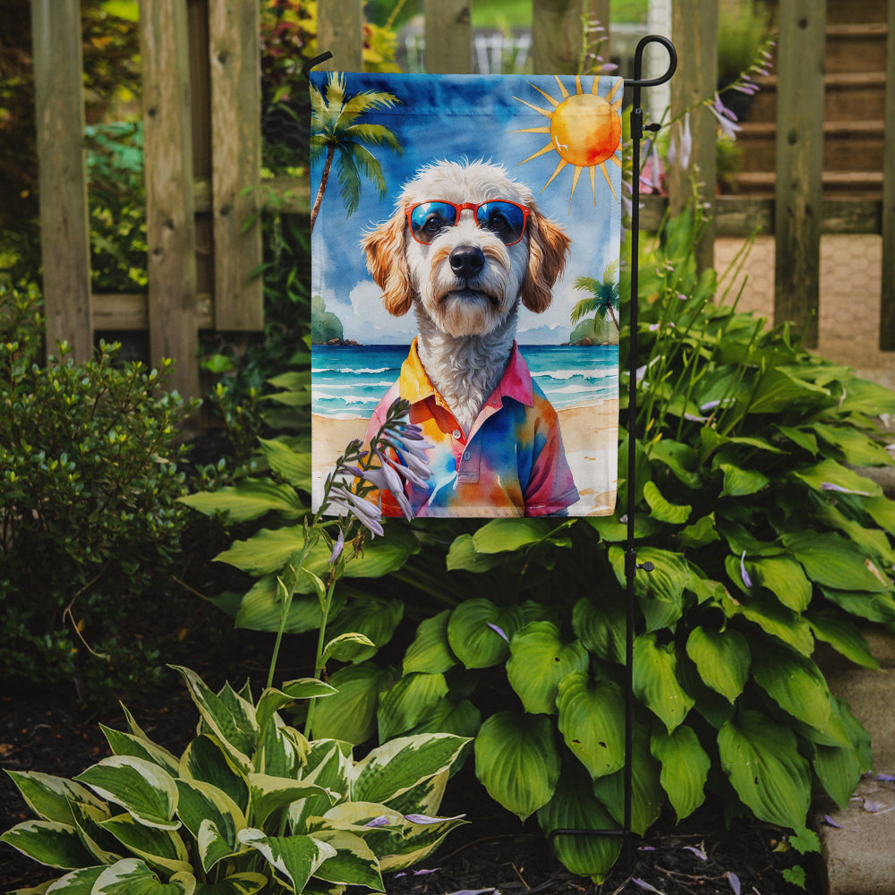 Labradoodle Summer Beach Time Garden Flag Mailbox Decorative Yard Banner Outside Patio Artwork for Flower Beds, Garden Size, Multicolor