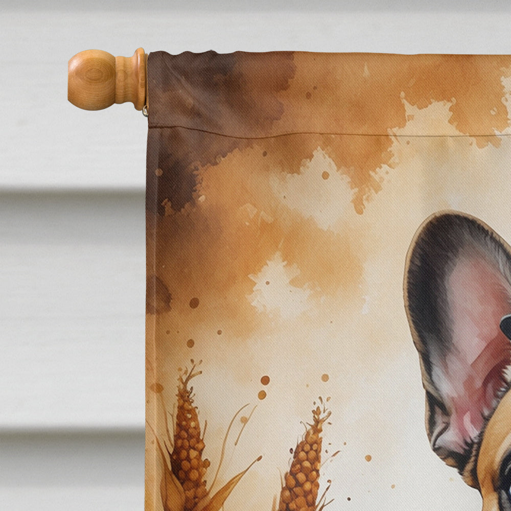 French Bulldog Thanksgiving House Flag 28x40 Porch Sleeve Pole Decorative Outside Yard Banner Artwork Wall Hanging, Polyester