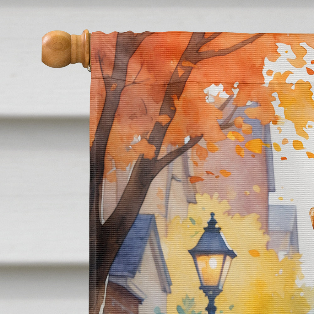 Airedale Terrier Halloween Trick or Treat House Flag 28x40 Porch Sleeve Pole Decorative Outside Yard Banner Artwork Wall Hanging, Polyester
