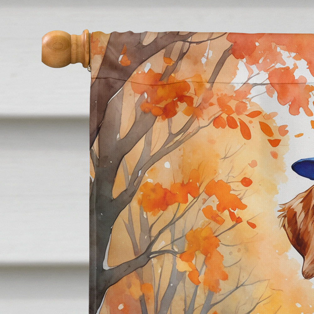 German Wirehaired Pointer Halloween Trick or Treat House Flag 28x40 Porch Sleeve Pole Decorative Outside Yard Banner Artwork Wall Hanging, Polyester